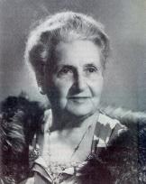 Maria Montessori Ende der Vierziger Jahre
